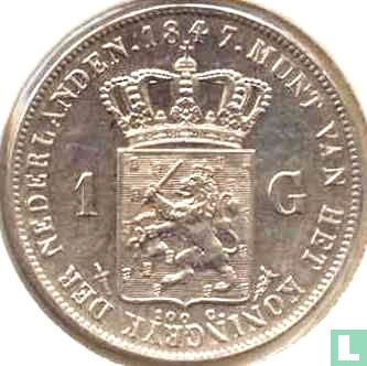 Pays-Bas 1 gulden 1847 - Image 1