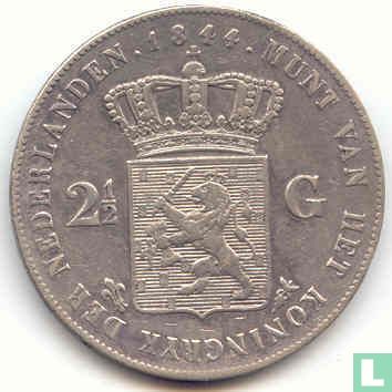 Nederland 2½ gulden 1844 - Afbeelding 1
