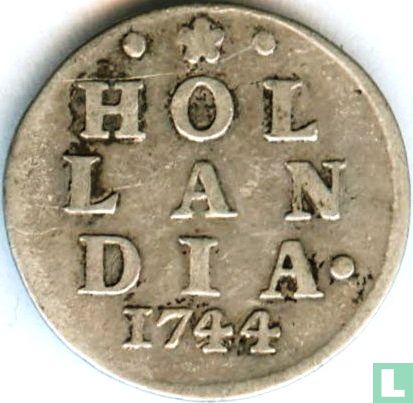 Holland 2 stuiver 1744 (zilver) - Afbeelding 1