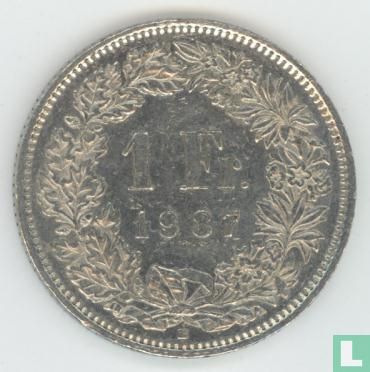 Zwitserland 1 franc 1987 - Afbeelding 1