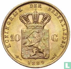 Pays-Bas 10 gulden 1889 - Image 1