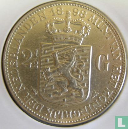 Nederland 2½ gulden 1898 (type 1) - Afbeelding 1