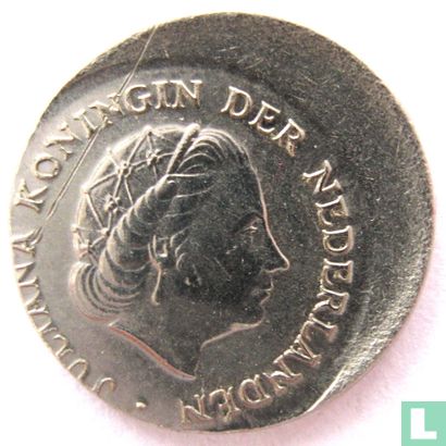 Pays-Bas 10 cent 1975 (fauté) - Image 2
