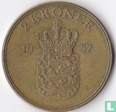 Denmark 2 kroner 1957 - Image 1