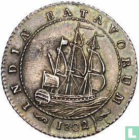 Dutch East Indies 1 gulden 1802 (main mast under the T) - Image 1