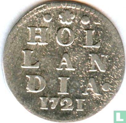 Holland 2 stuiver 1721 - Afbeelding 1