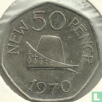 Guernesey 50 new pence 1970 - Image 1