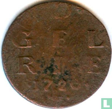 Gelderland 1 duit 1720 - Afbeelding 1