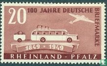 Centenaire des timbres allemands