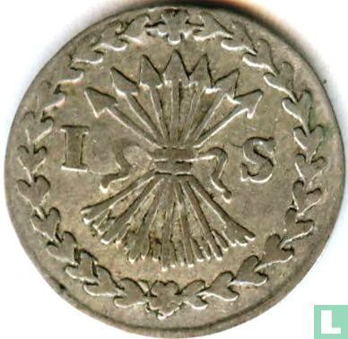 Groningen en Ommelanden 1 stuiver 1765 (zilver) "Bezemstuiver" - Afbeelding 2