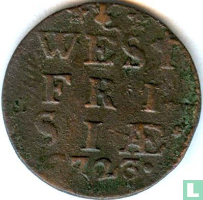 Frise occidentale 1 duit 1723 - Image 1