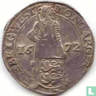 West-Friesland zilveren dukaat 1672 - Afbeelding 1