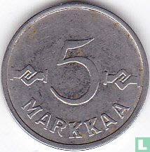 Finnland 5 Markkaa 1959 - Bild 2
