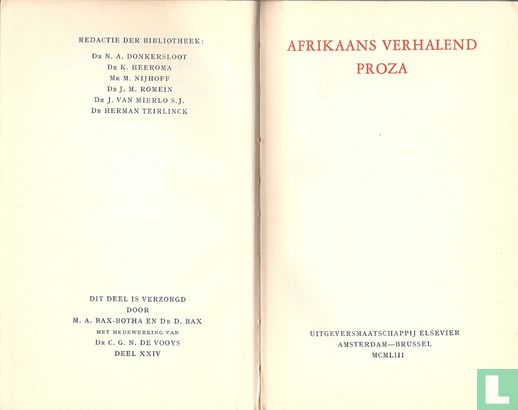 Afrikaans verhalend proza  - Afbeelding 3