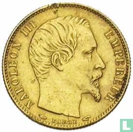 France 5 francs 1854 (tranche striée) - Image 2