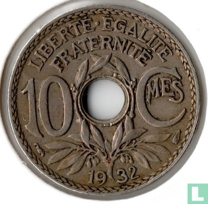 Frankrijk 10 centimes 1932 - Afbeelding 1