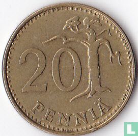 Finland 20 penniä 1966 - Afbeelding 2