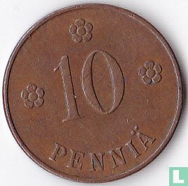 Finlande 10 penniä 1928 - Image 2