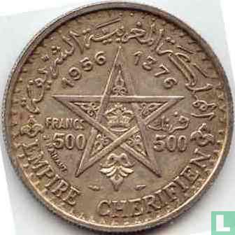 Maroc 500 francs 1956 (AH1376) - Image 1