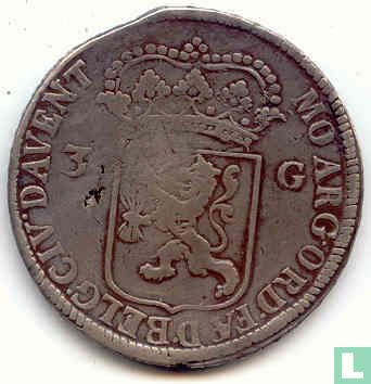 Deventer 3 gulden 1698 (tranche lisse) - Image 2