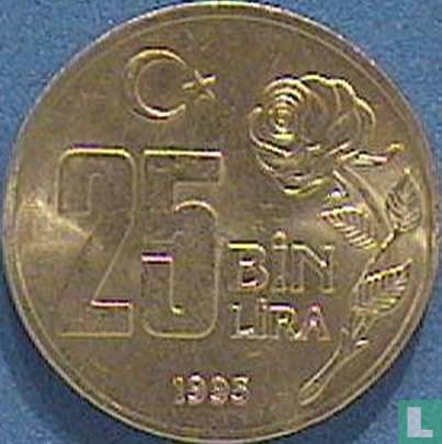 Turkije 25 bin lira 1995 - Afbeelding 1