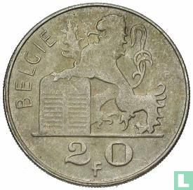 Belgium 20 francs 1954 (NLD) - Image 2