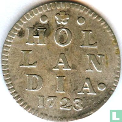 Holland 2 stuiver 1723 (zilver) - Afbeelding 1