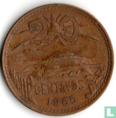 Mexiko 20 Centavo 1965 - Bild 1