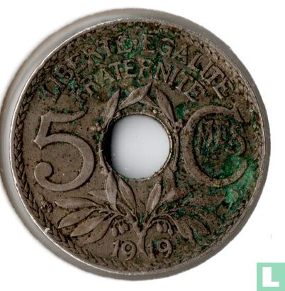 Frankrijk 5 centimes 1919 - Afbeelding 1