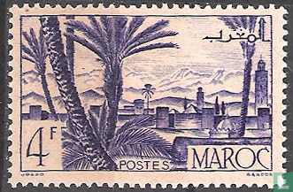Marrakesh and date palms