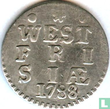 West-Friesland 2 stuiver 1788 - Afbeelding 1