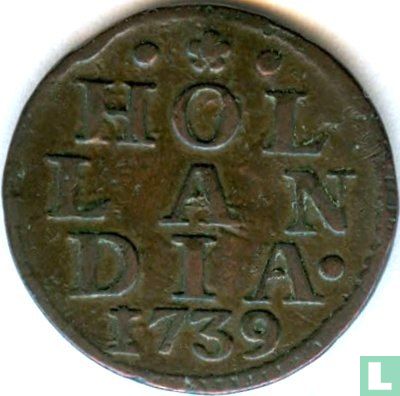 Holland 1 duit 1739 - Image 1