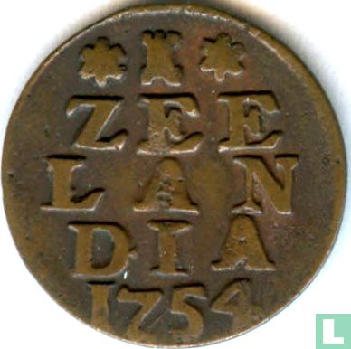 Zeeland 1 duit 1754 (LUCTOR ET EMERGO - Kupfer) - Bild 1