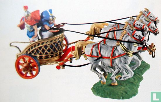 Quadriga, chariot with four horses