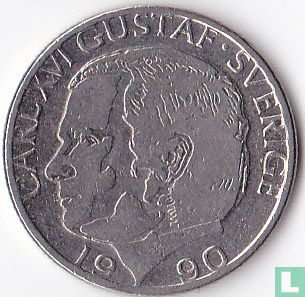 Zweden 1 krona 1990 - Afbeelding 1