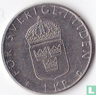 Sweden 1 krona 1990 - Image 2