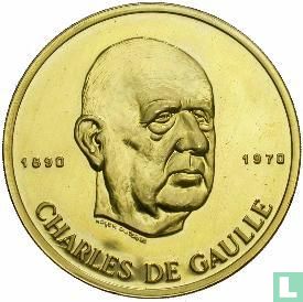 Chad 10000 francs 1970 (PROOF) "10th anniversary of Independence - Charles de Gaulle" - Image 1