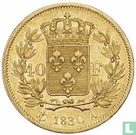 Frankrijk 40 francs 1830 (A) - Afbeelding 1