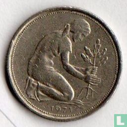 Allemagne 50 pfennig 1971 (J) - Image 1