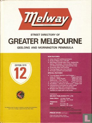 Street directory of Greater Melbourne, Geelong and Mornington Peninsula - Afbeelding 1