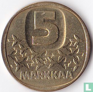 Finnland 5 Markkaa 1987 (N) - Bild 2