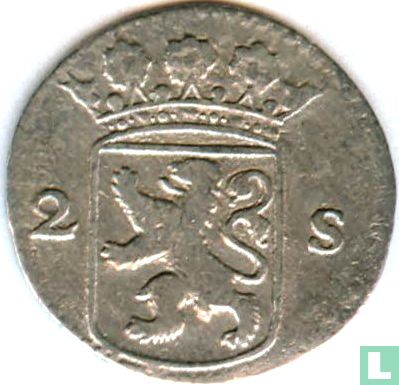 Holland 2 stuiver 1726 (zilver) - Afbeelding 2