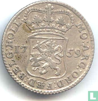 Holland ¼ gulden 1759 (zilver) - Afbeelding 1