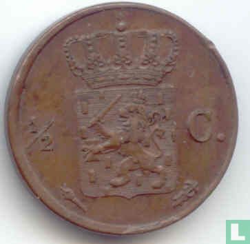 Netherlands ½ cent 1823 (caduceus) - Image 2