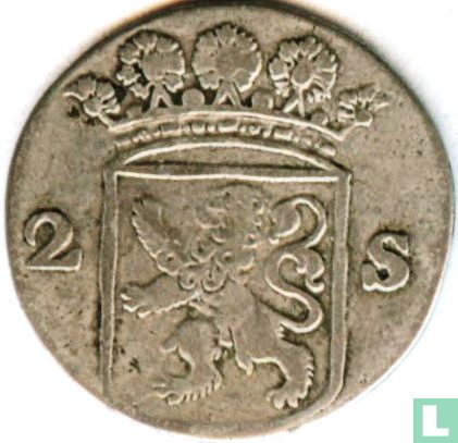 Holland 2 stuiver 1759 (zilver) - Afbeelding 2