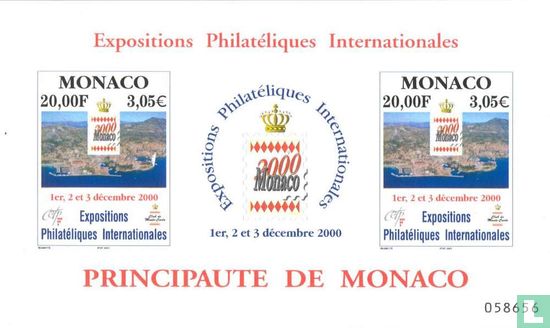 Internationale Briefmarkenausstellung Monaco 2000