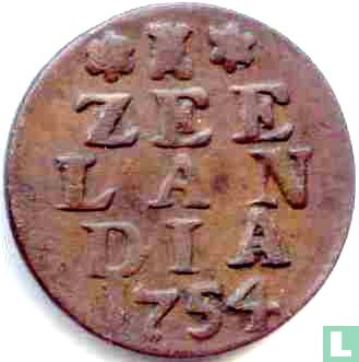 Zélande 1 duit 1754 (LUCTOR ET EMENTOR) - Image 1