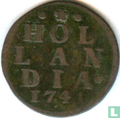 Holland 1 duit 1741 (koper) - Afbeelding 1