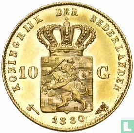 Netherlands 10 gulden 1880 - Image 1
