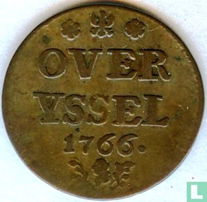 Overijssel 1 duit 1766 - Afbeelding 1